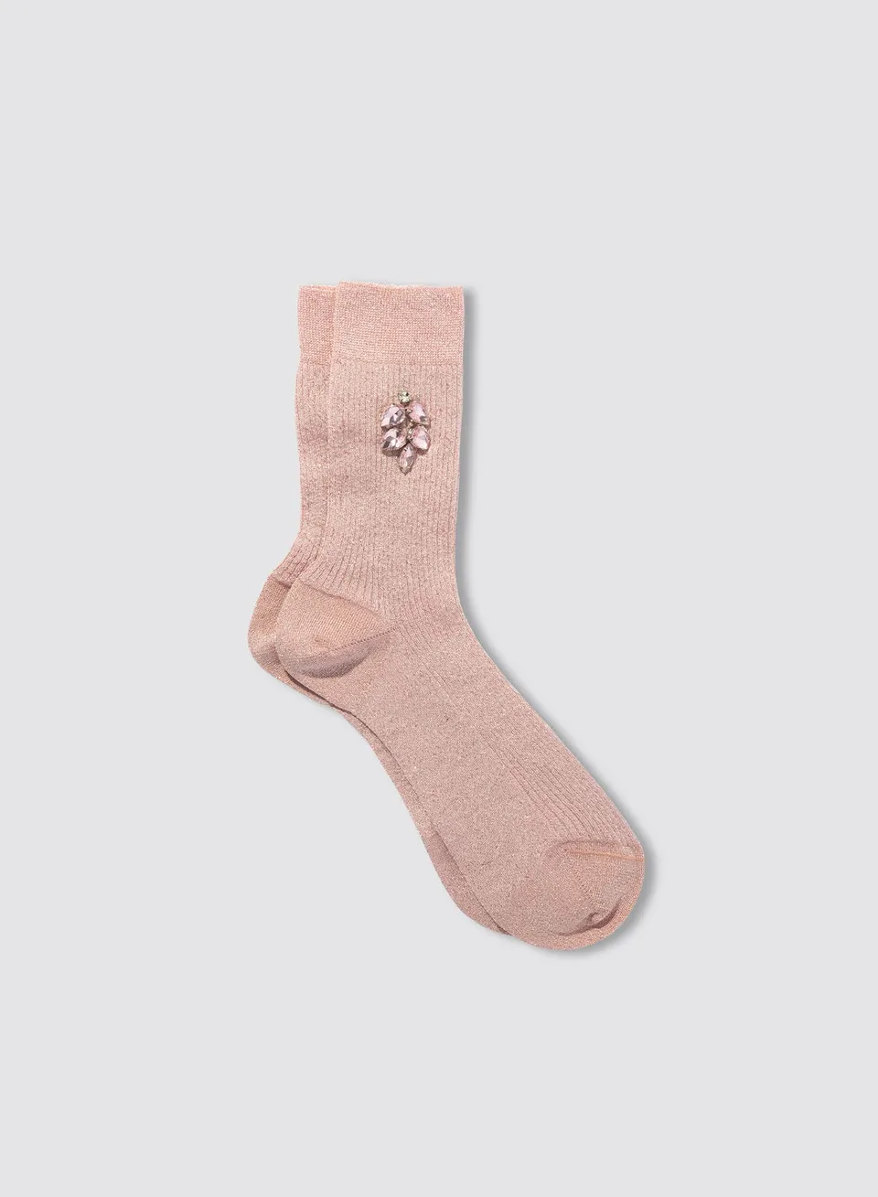 Maria la Rosa Rio Socken Pink Glitzerstrick