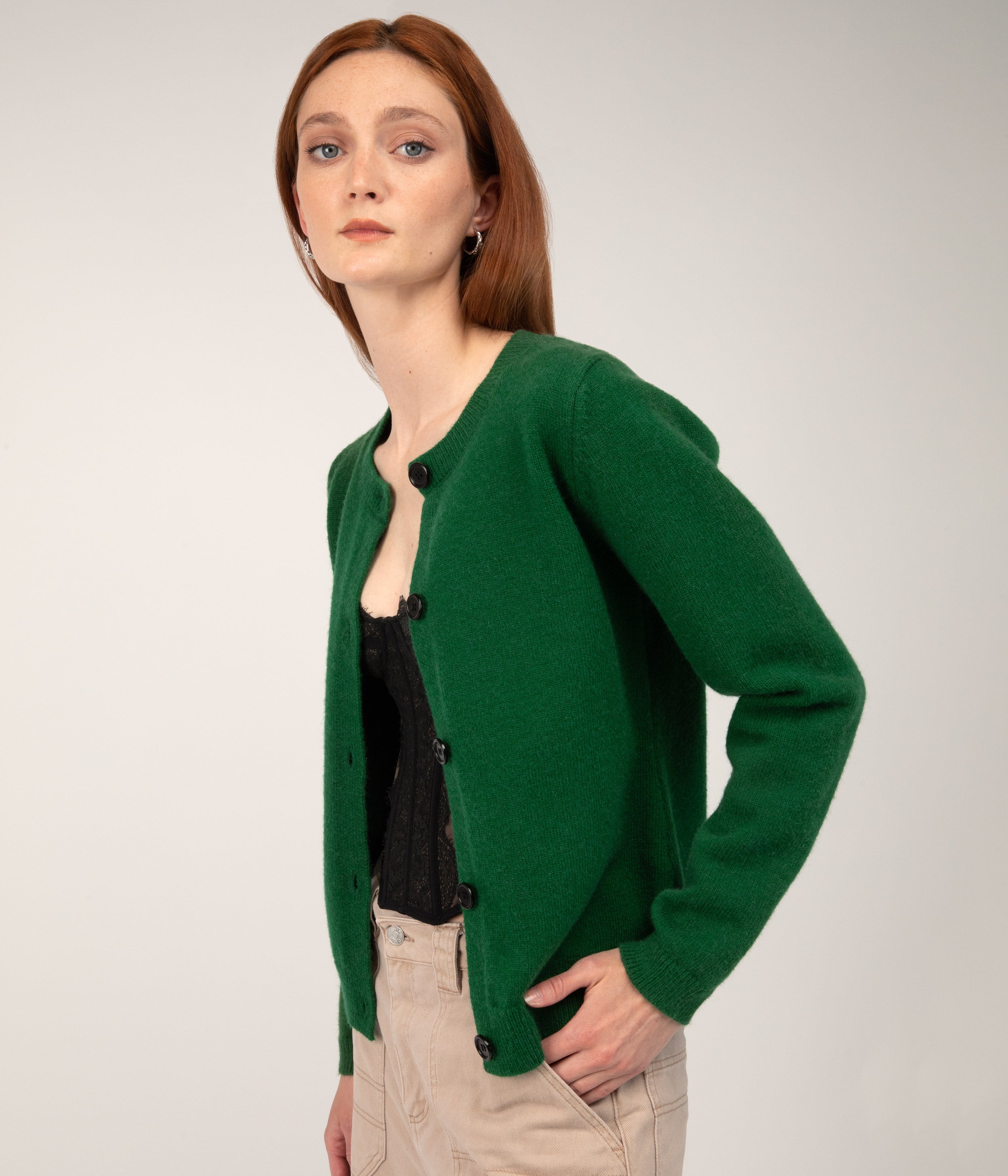Matt & Nat Jil Button-Front Cardigan Orange Strickjacke