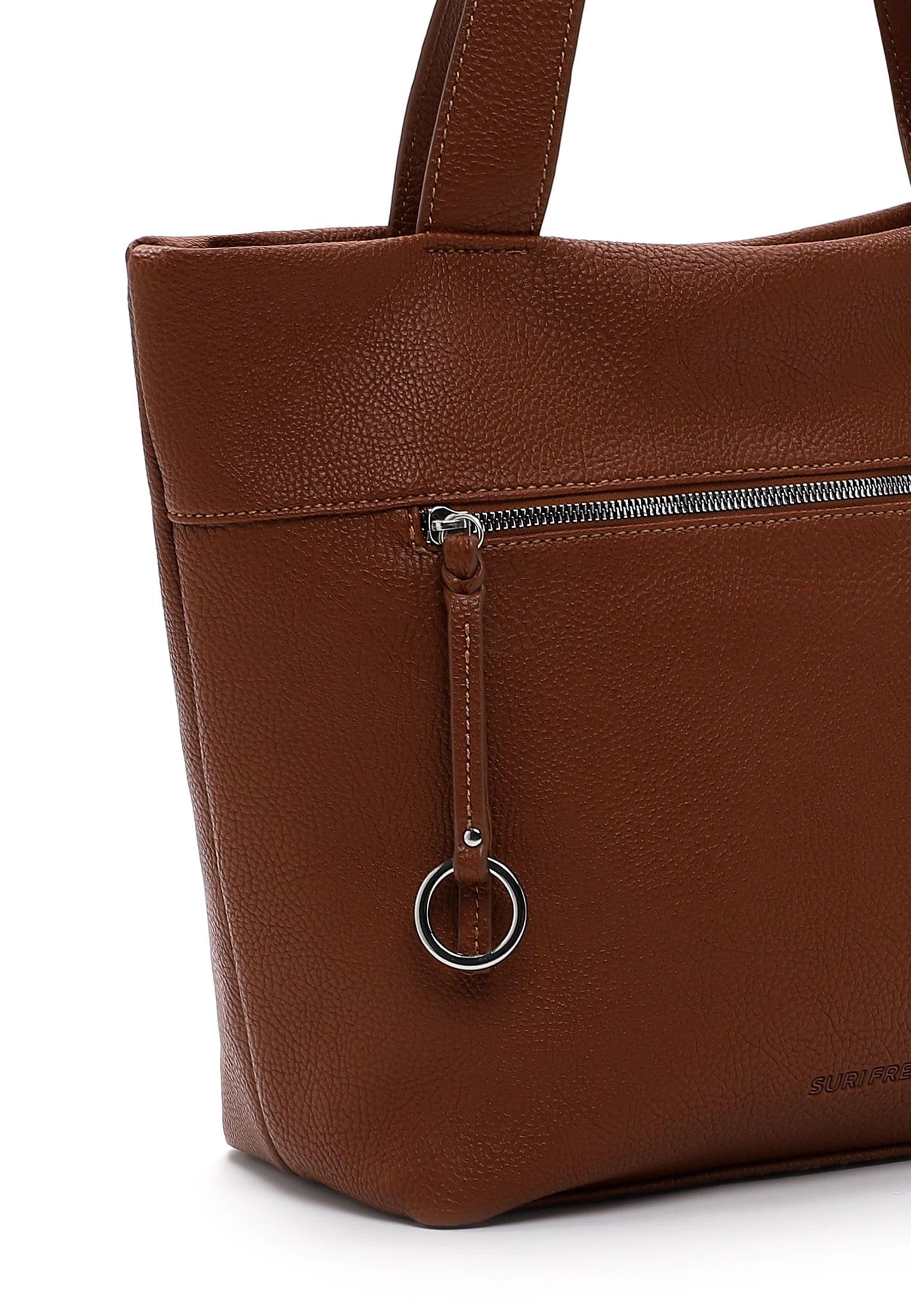 SURI FREY Debby Cityshopper L Shopper Cognac DIN A4