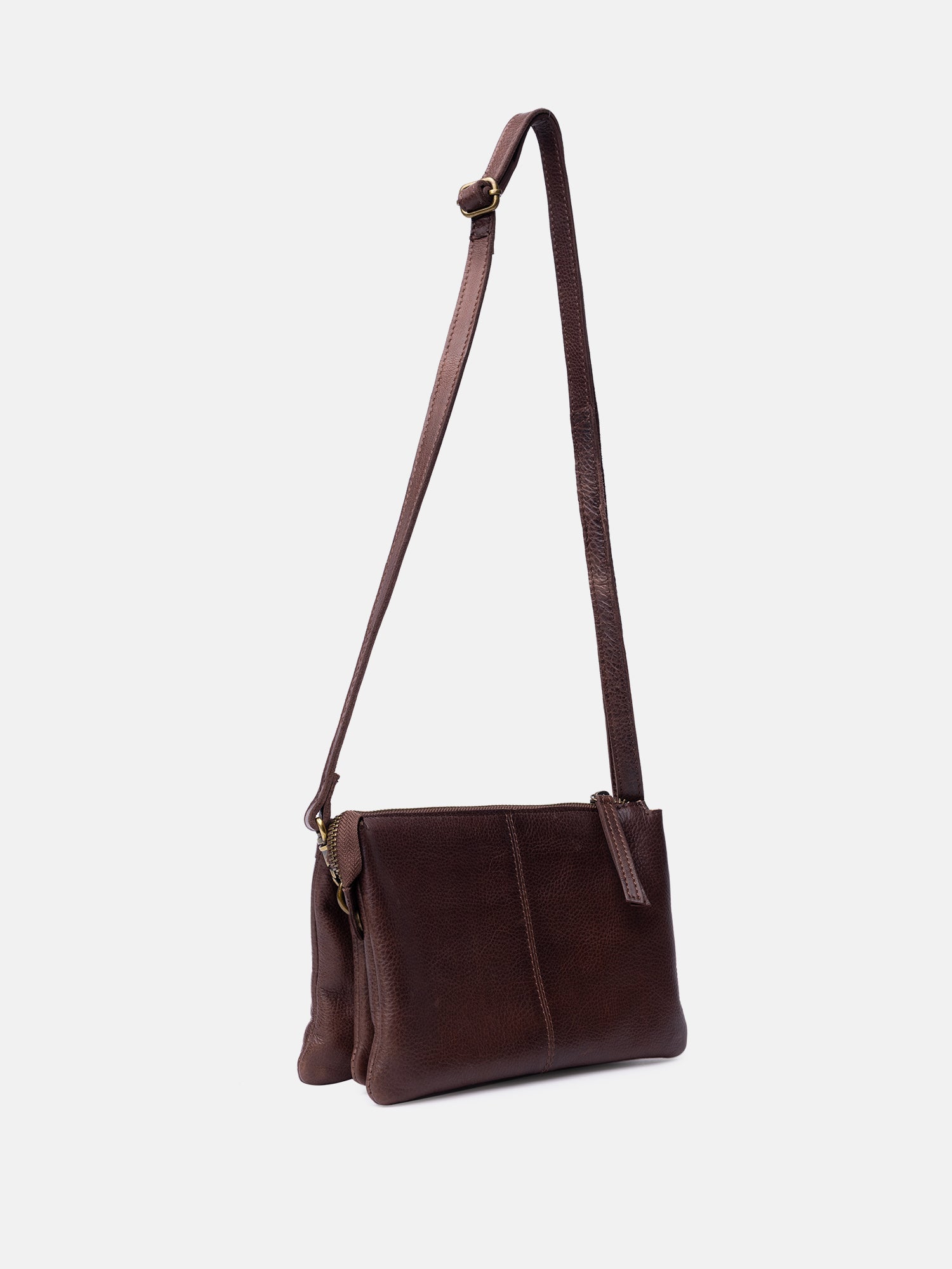 RE:DESIGNED Ola Clutch Woodsmoke Vollleder