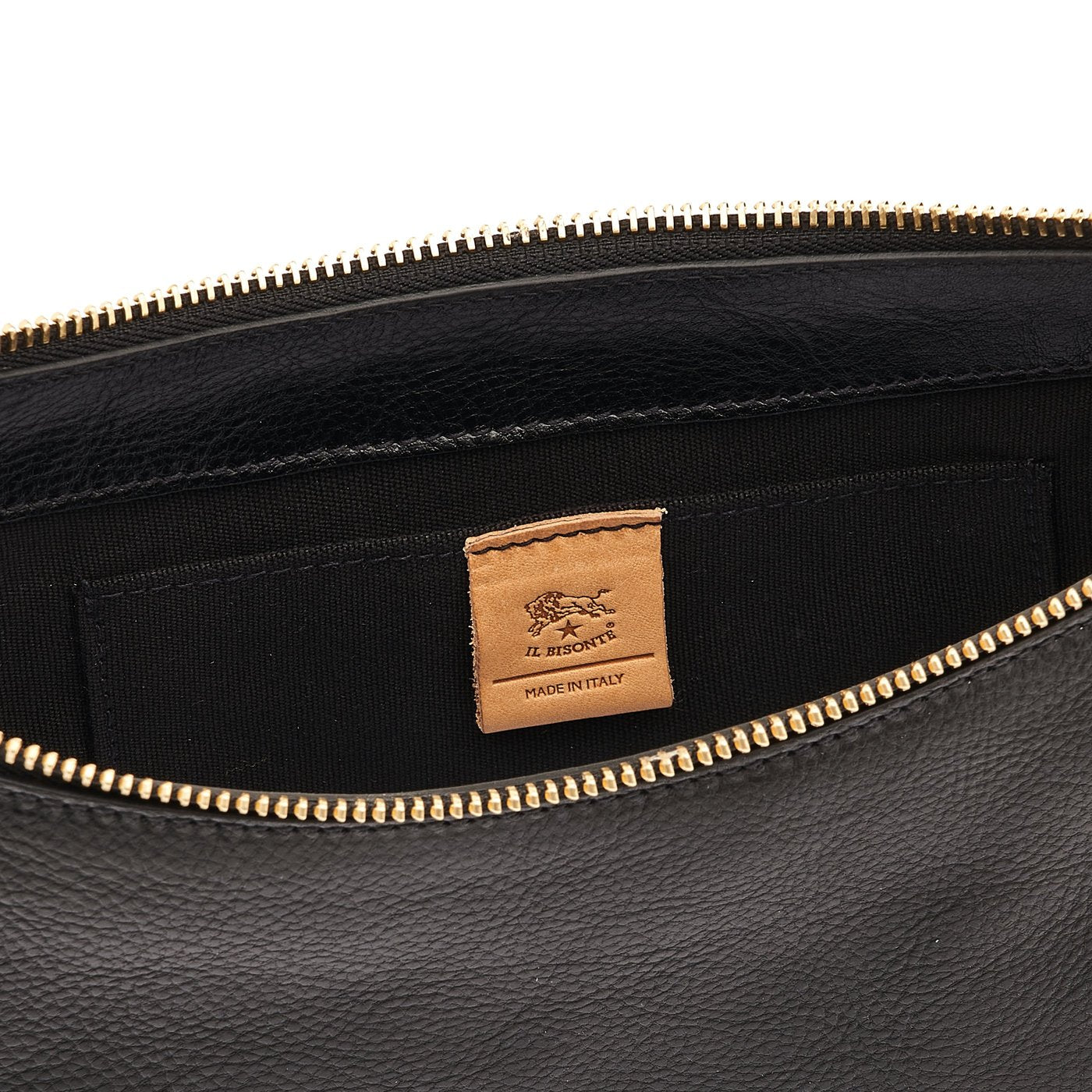 Il Bisonte Oliveta Hobo Schultertasche Schwarz