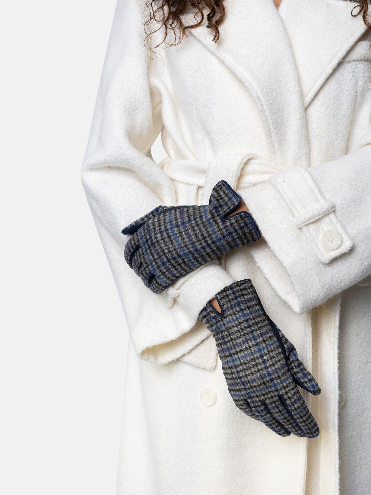 RE:DESIGNED Keira Handschuhe Navy Leder Touch