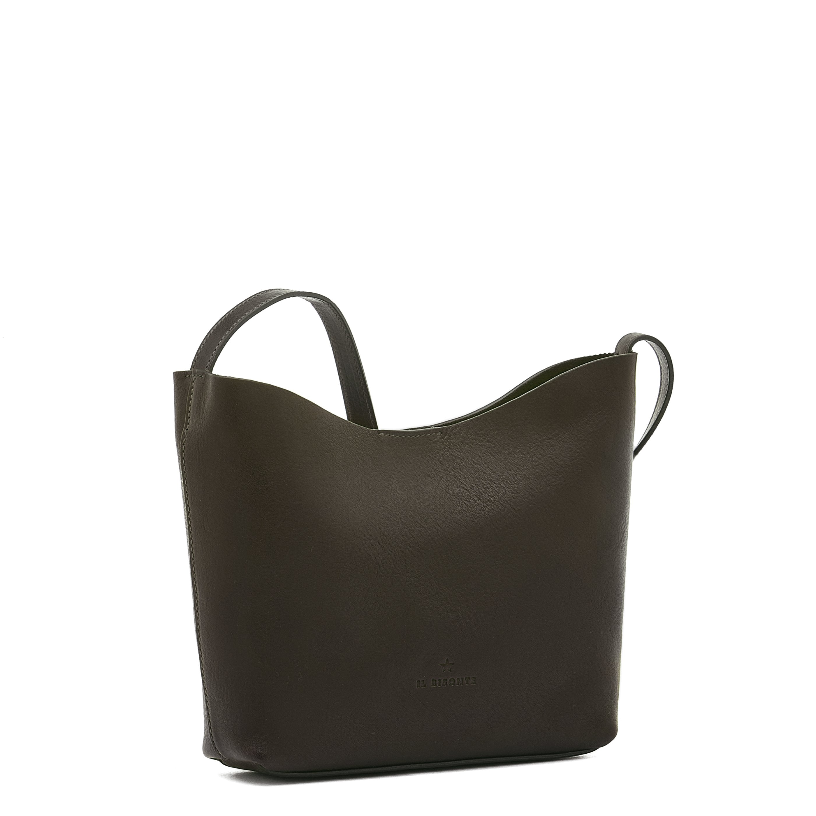 Il Bisonte Le Laudi Umhängetasche schwarz Vintage-Leder Damen