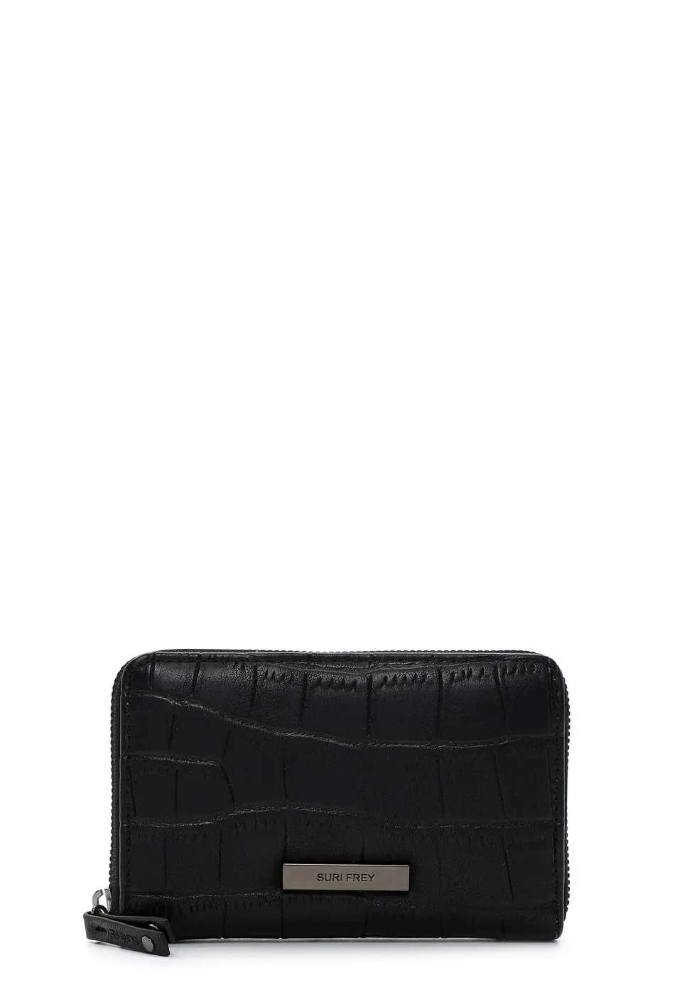 SURI FREY SFY Hadley Zip Around Wallet Geldbörse Black Kroko