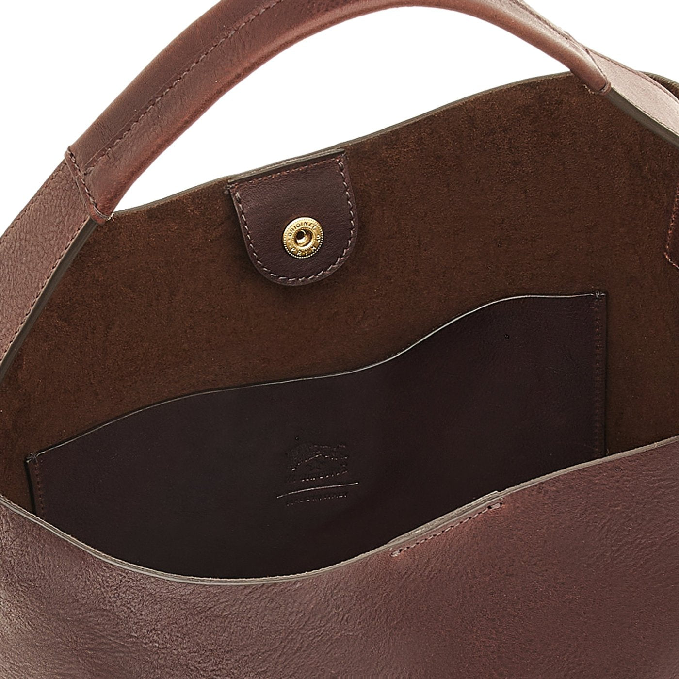 Il Bisonte Le Laudi Beuteltasche caffè Vintage-Leder