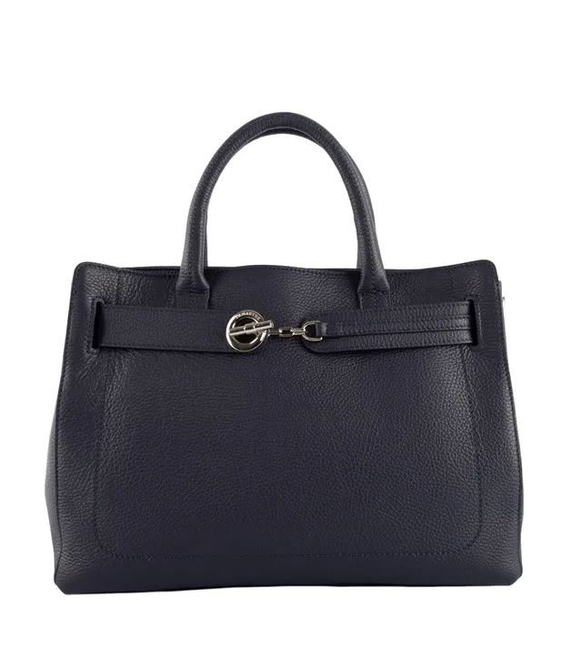 Lamarthe Paris Handtasche Marine Vollleder
