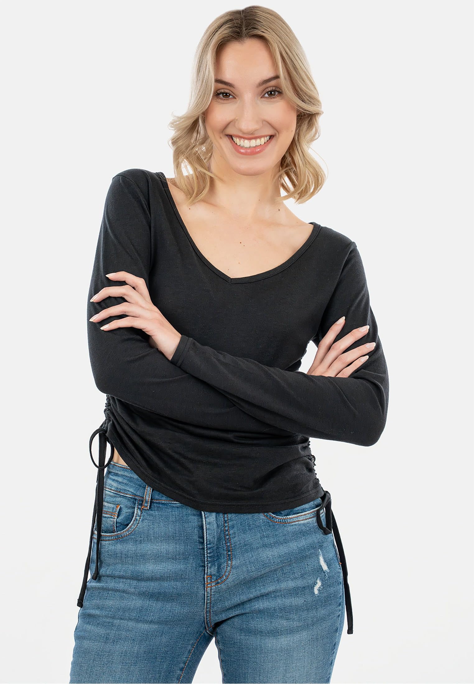SURI FREY SFY Freyday SFW10045 Longsleeve V-Ausschnitt