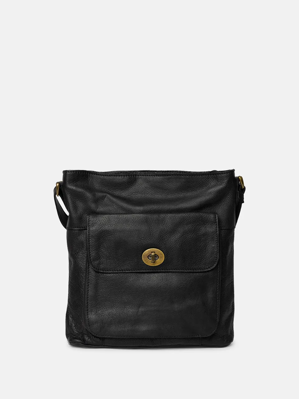 RE:DESIGNED Kay Urban Umhängetasche Schwarz Vollleder