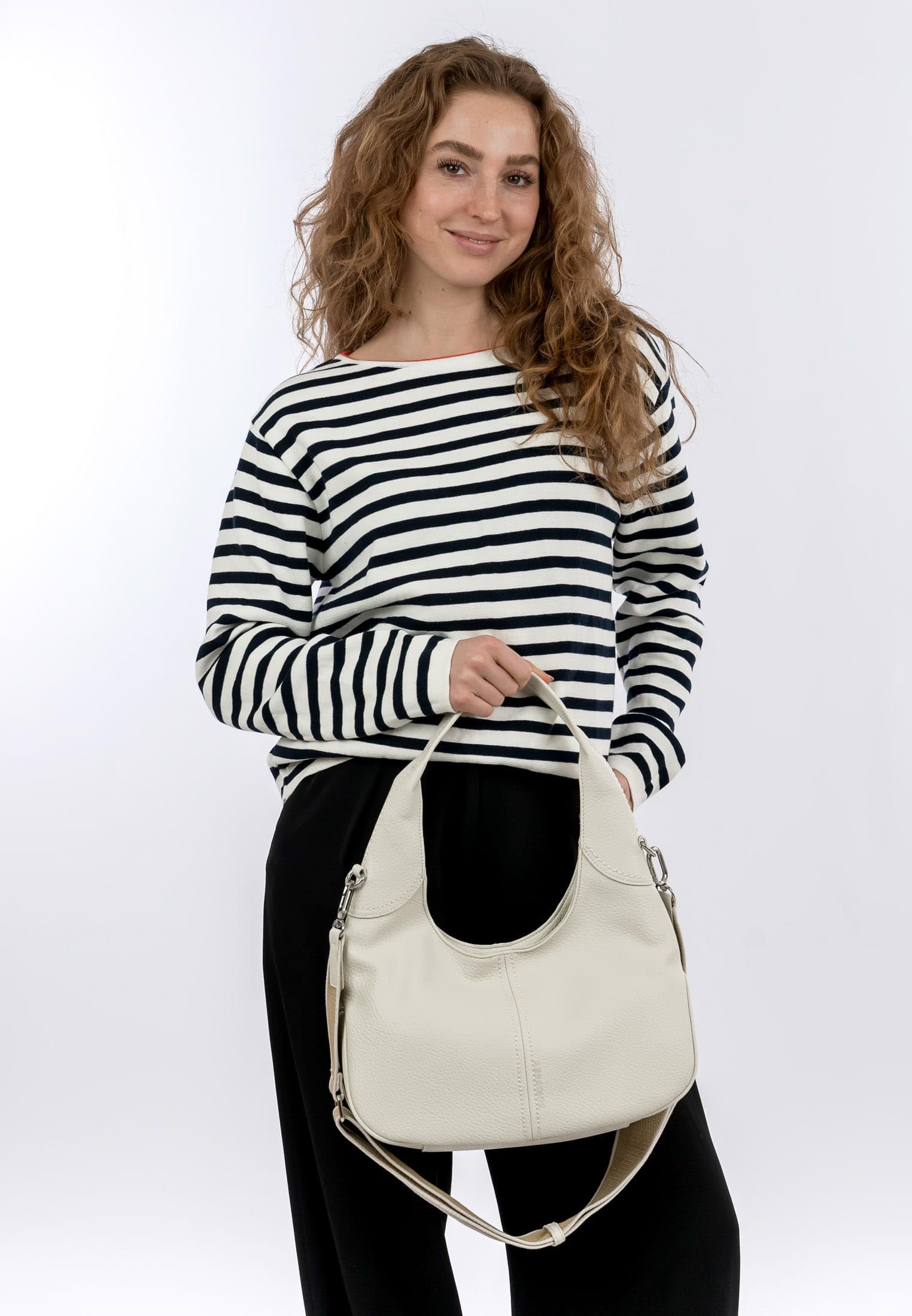 SURI FREY Nessy Shoulderbag L Umhängetasche Beige geräumig