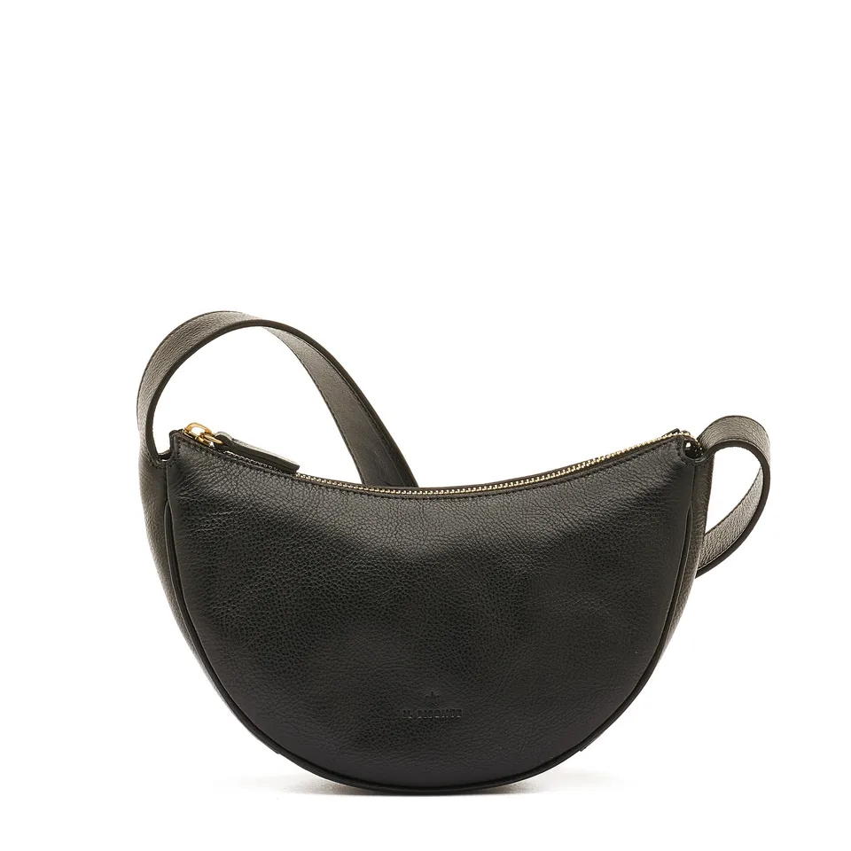 Il Bisonte Oliveta Hobo Schultertasche Schwarz
