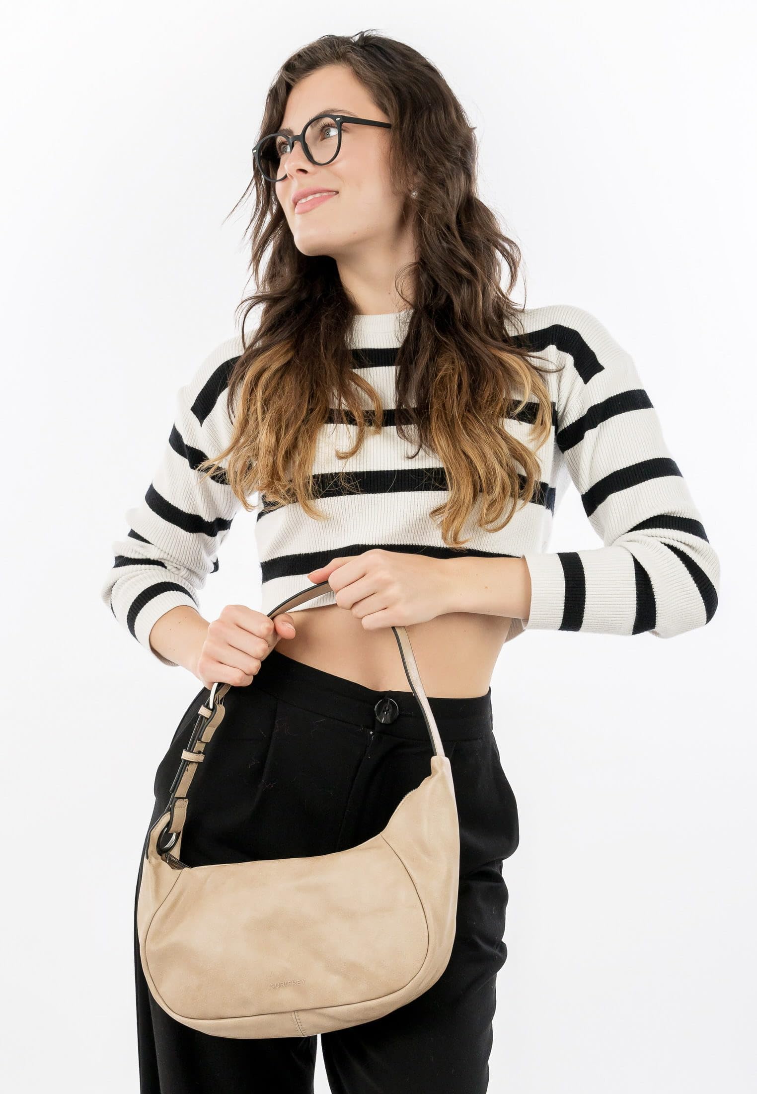 SURI FREY SFY Ivory Hobo Bag S Schultertasche Taupe