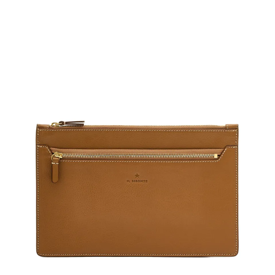 Il Bisonte Musa Reise-Pochette Leder gianduia