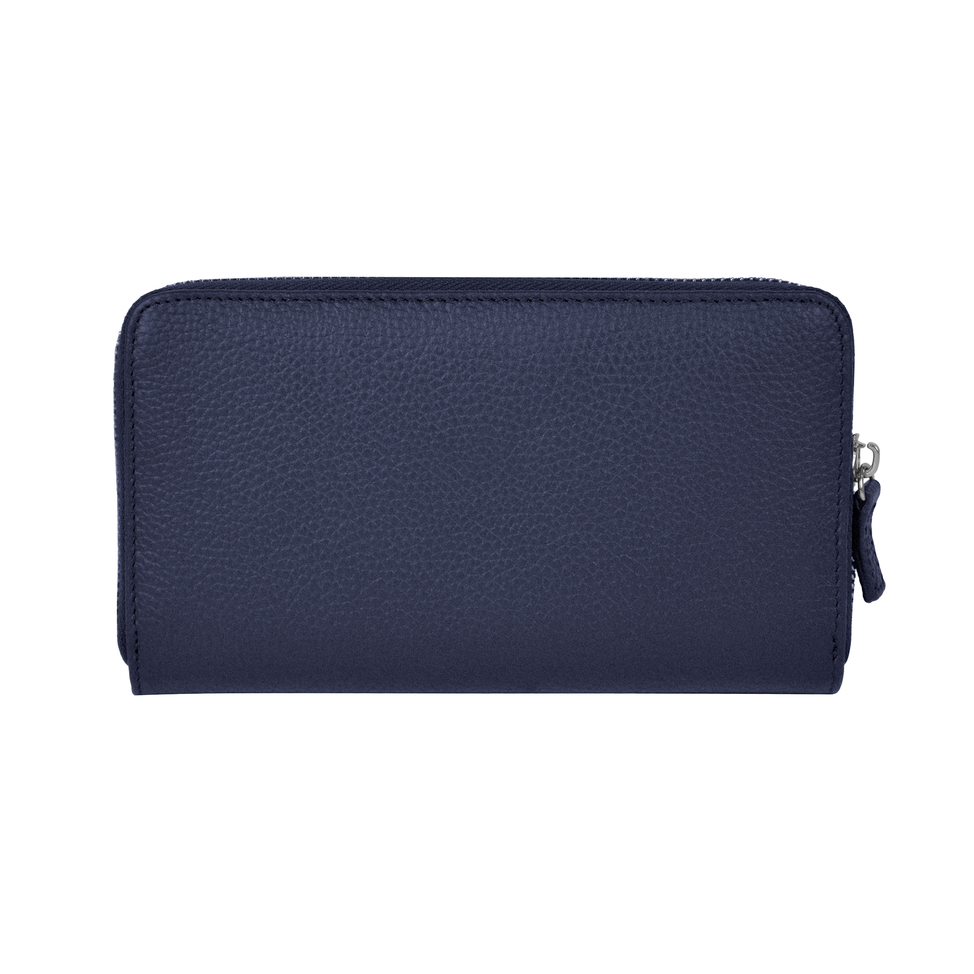 Lamarthe Paris Geldbörse marineblau Spaltleder