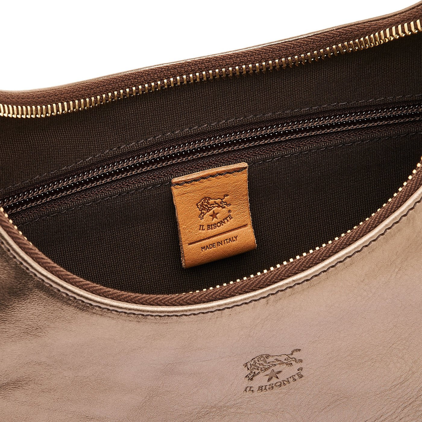 Il Bisonte Belcanto Schultertasche bronze Metallic