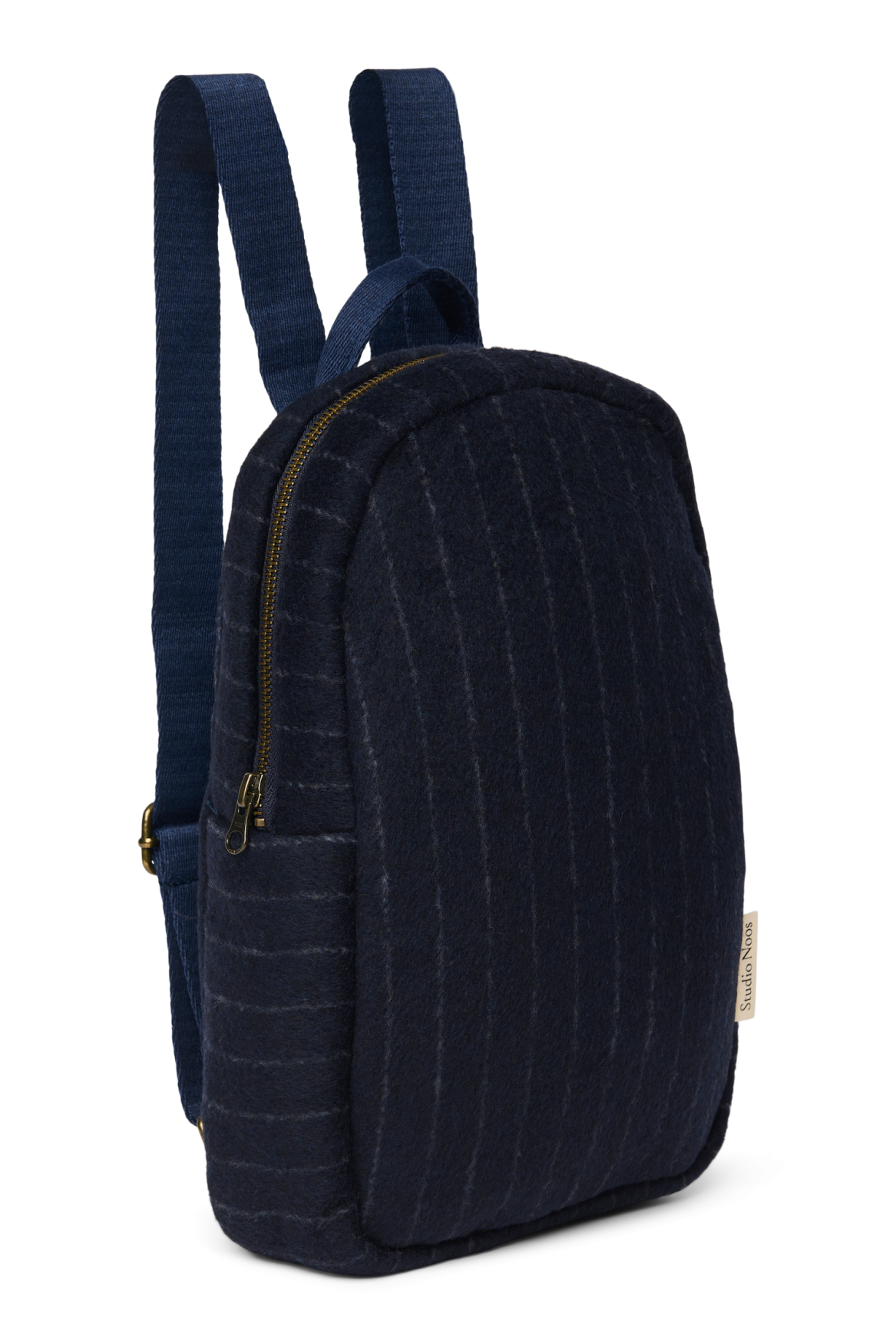 Studio Noos Flannel Chalkstripe Mini Rucksack Dunkelblau
