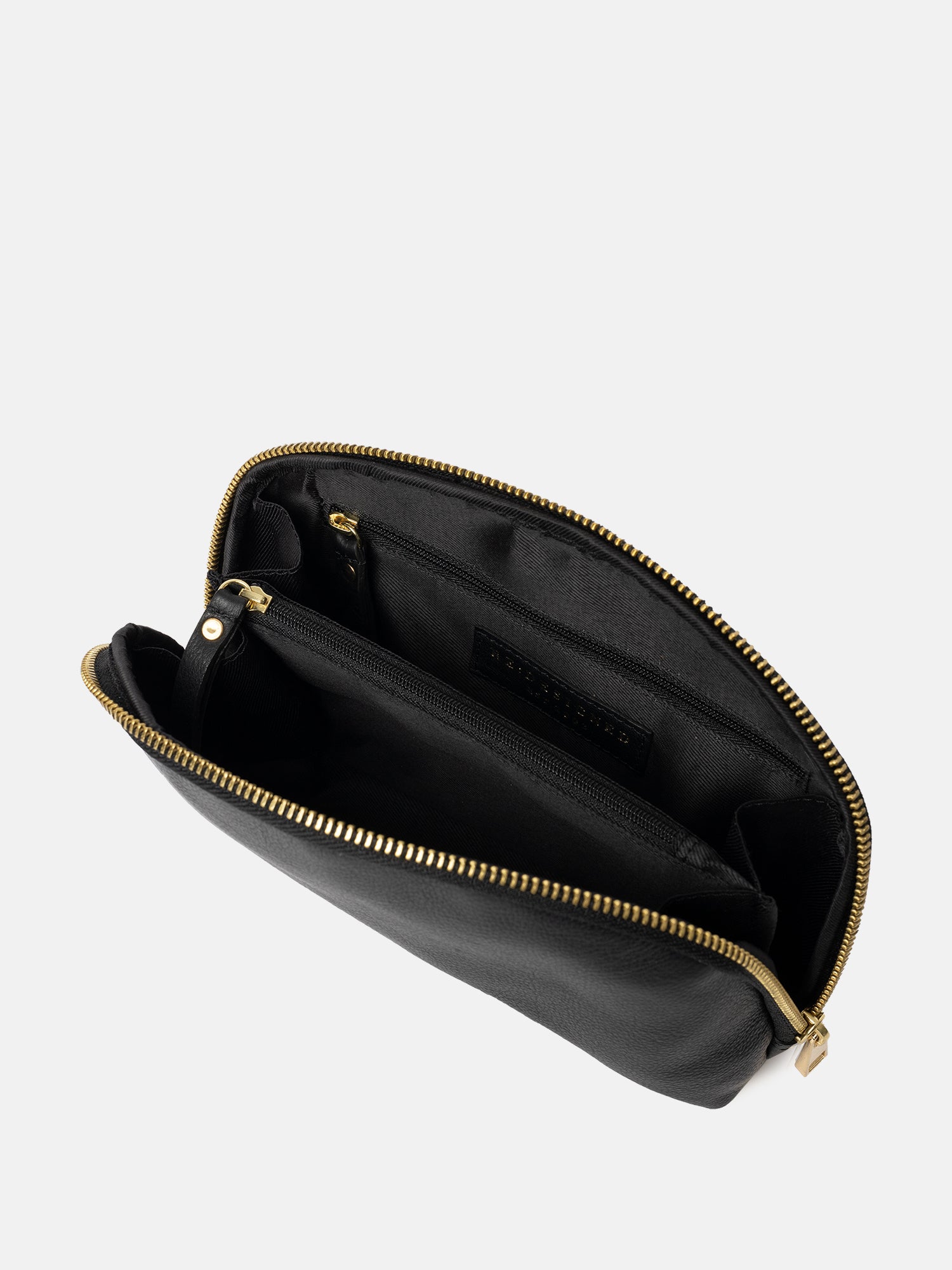 RE:DESIGNED Hoshi 6332 Kulturtasche Schwarz Leder