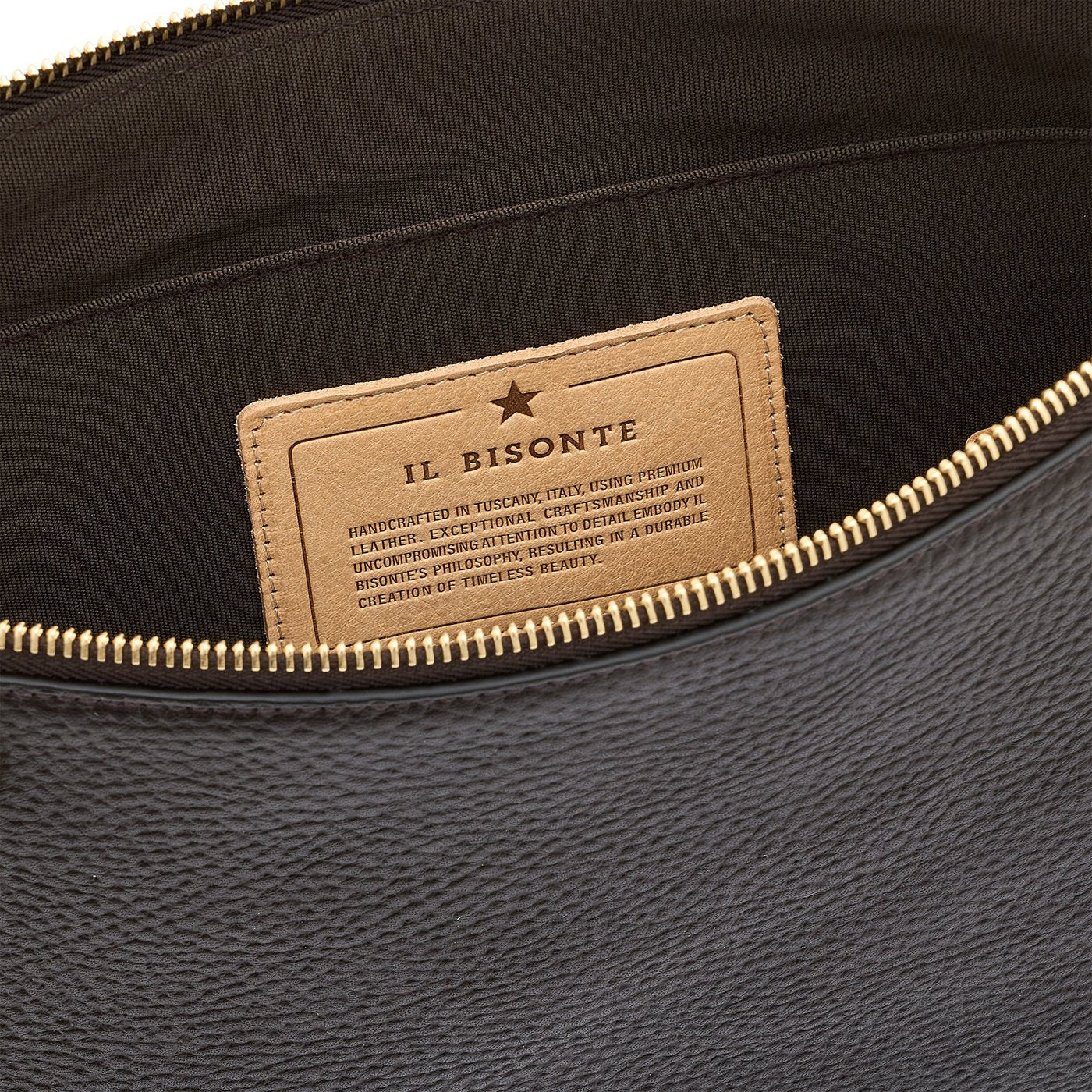 Il Bisonte Segno Clutch Vollleder Braun Laptop