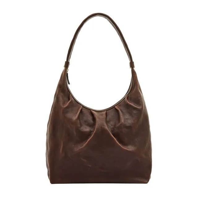 Il Bisonte Accademia Hobo Handtasche Caffè Vollleder