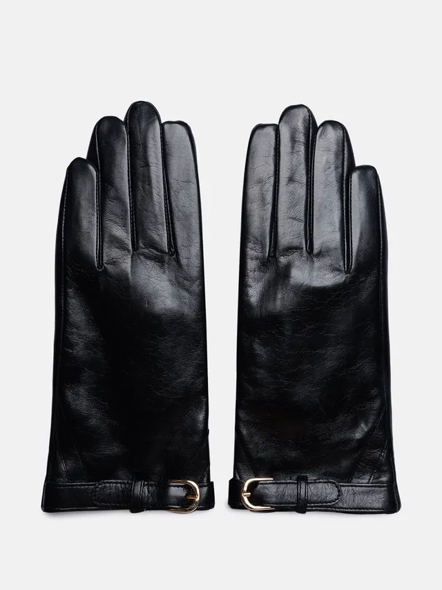 RE:DESIGNED Lucia 6618 Handschuhe Schwarz Leder