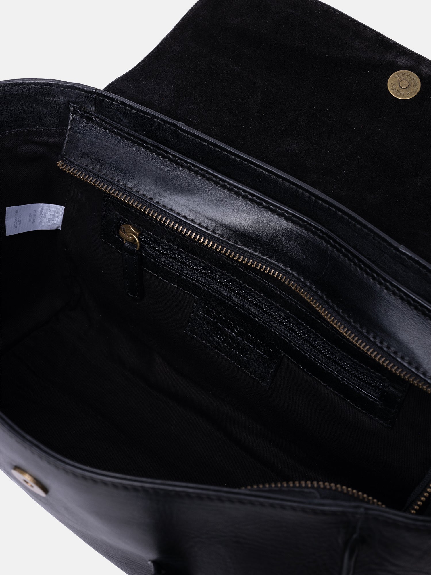 RE:DESIGNED Sisu Small Handtasche Schwarz Vintage-Leder