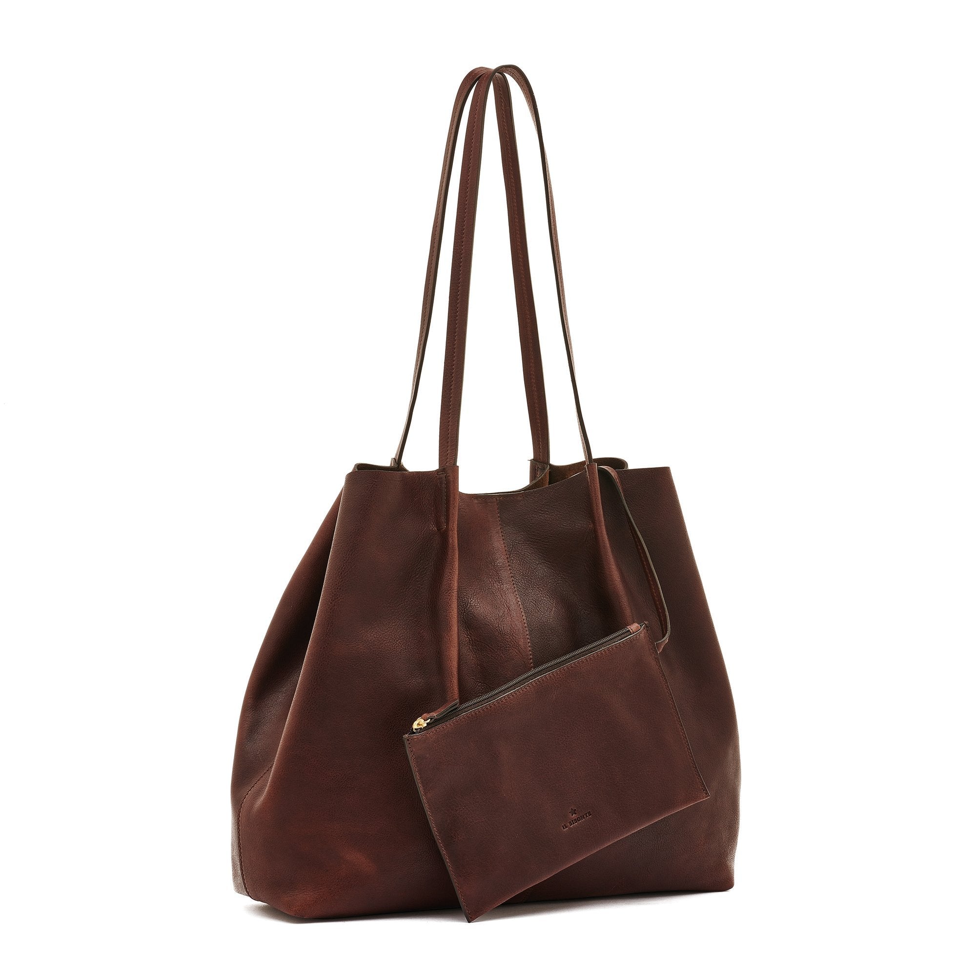 Il Bisonte Nina Shopper Caffè Veloursfutter