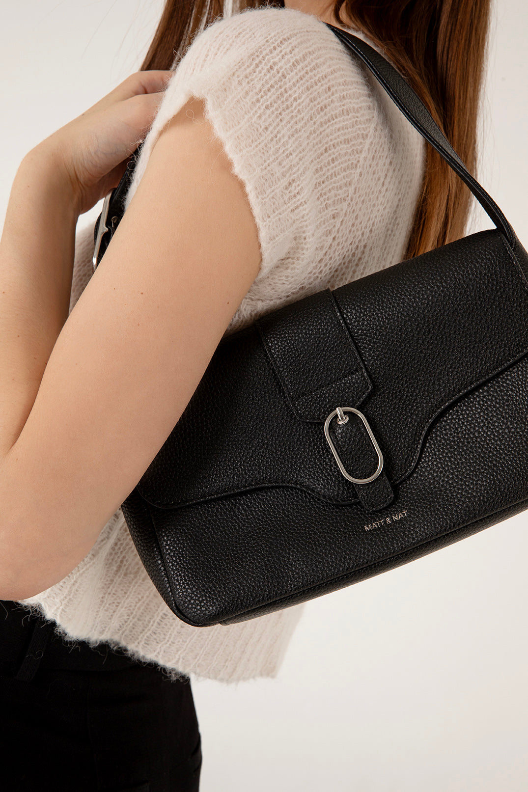 Matt & Nat Isabelle Grain Schultertasche Toffee vegan