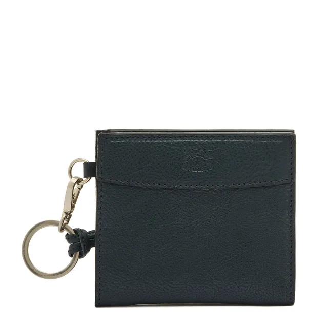 Il Bisonte Archetipo Herrenportemonnaie Mitternachtsblau Vintage-Leder
