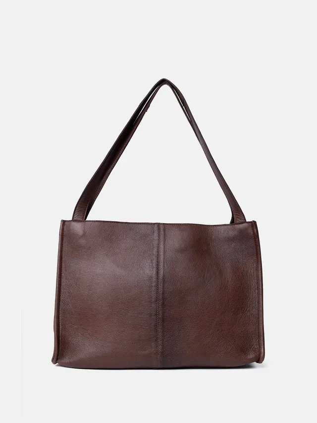 RE:DESIGNED Aro Small Schultertasche Woodsmoke Leder
