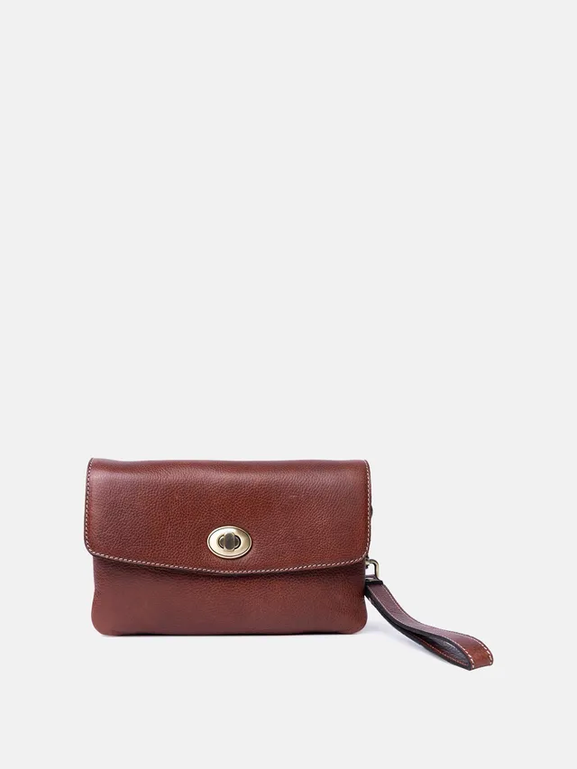 RE:DESIGNED Nisha Clutch 6587 Clutch Cognac Rindsleder