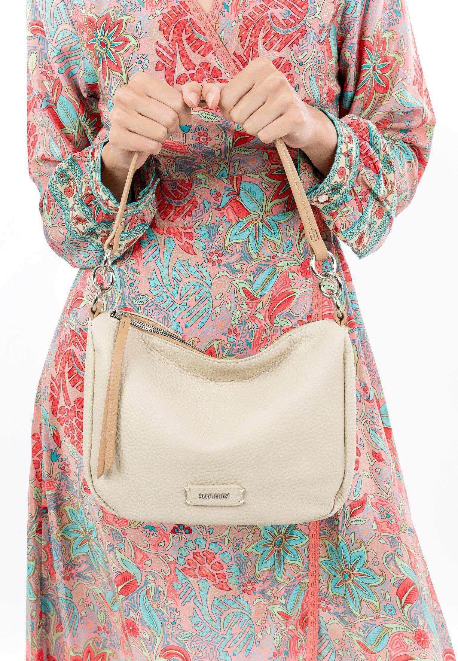 SURI FREY Batty Shoulder Bag Schultertasche Beige Klappe