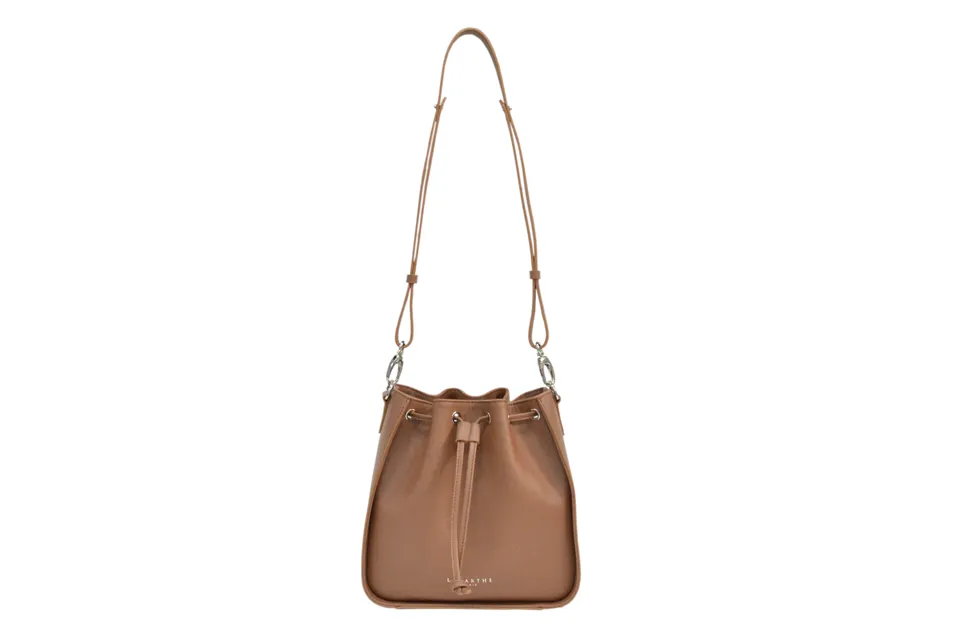 Lamarthe Calypso Beuteltasche Vollleder camel