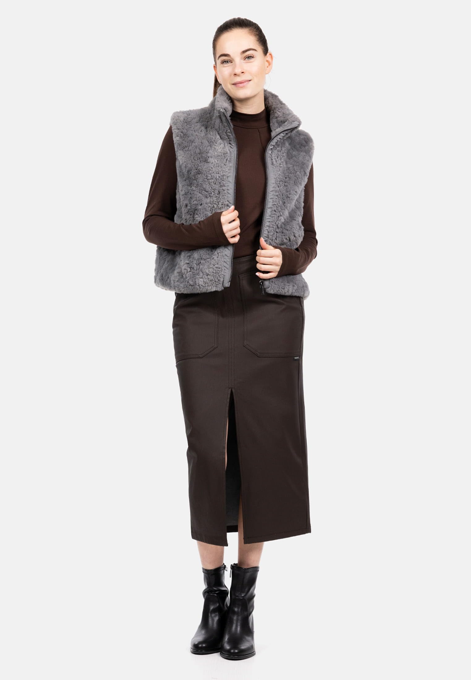 SURI FREY SFY Freyday SW10068 Longsleeve XS dunkelbraun