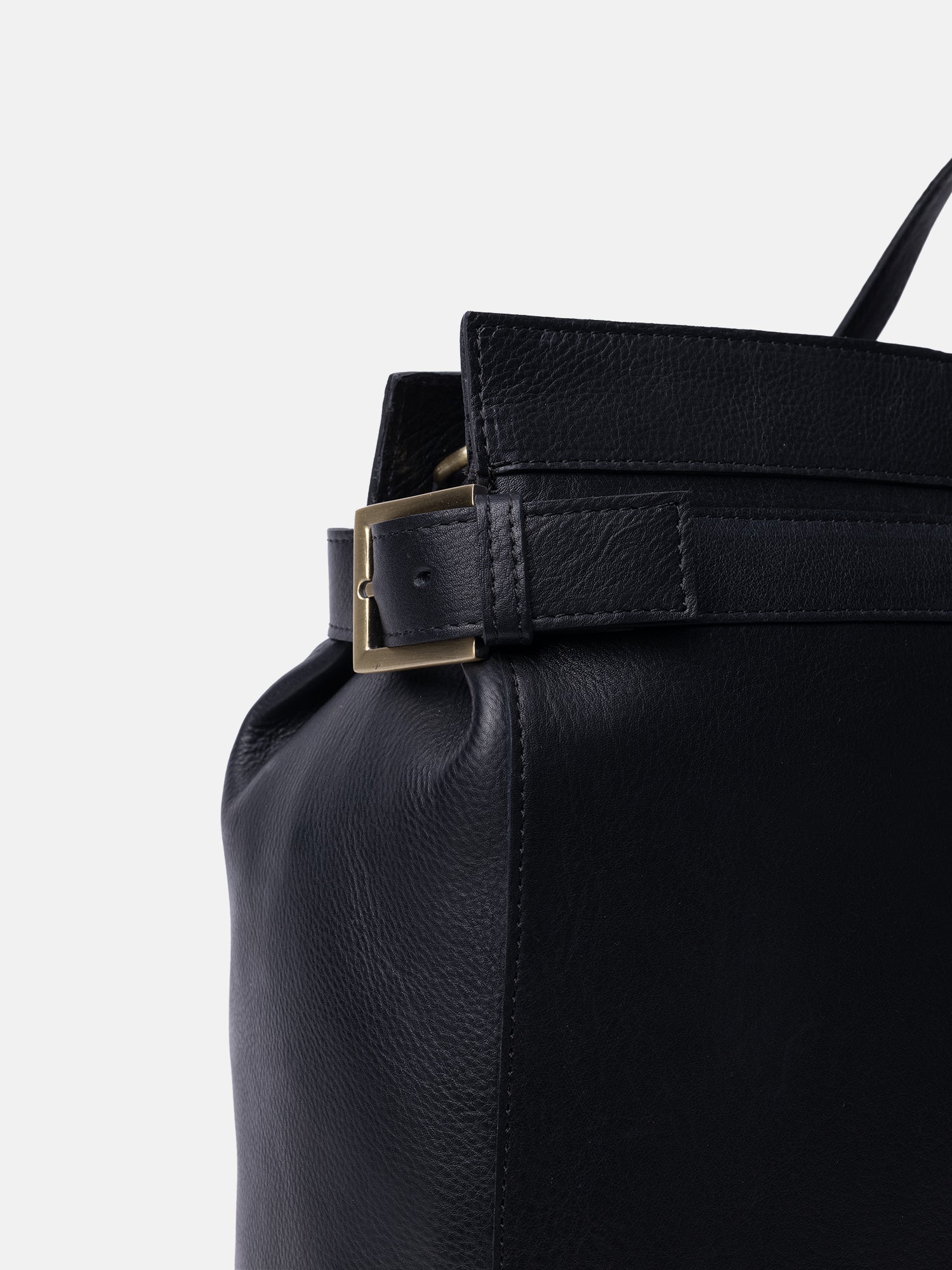 RE:DESIGNED Siri Big Handtasche Schwarz Vollleder
