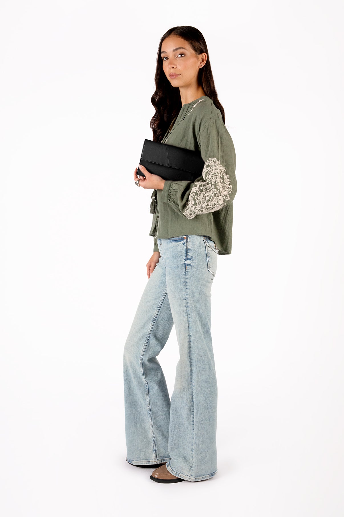 Matt & Nat Edia Clutch Schwarz vegan