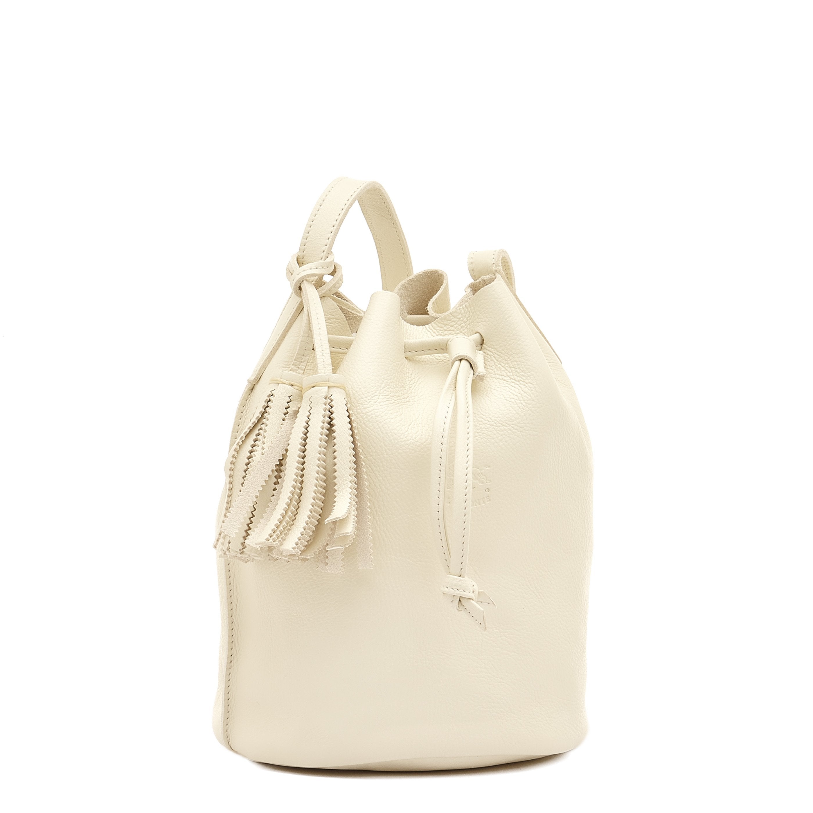 Il Bisonte Silvia Beuteltasche latte Rindsleder