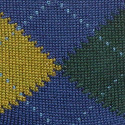 Maria la Rosa Hong Socken Blau Merinowolle