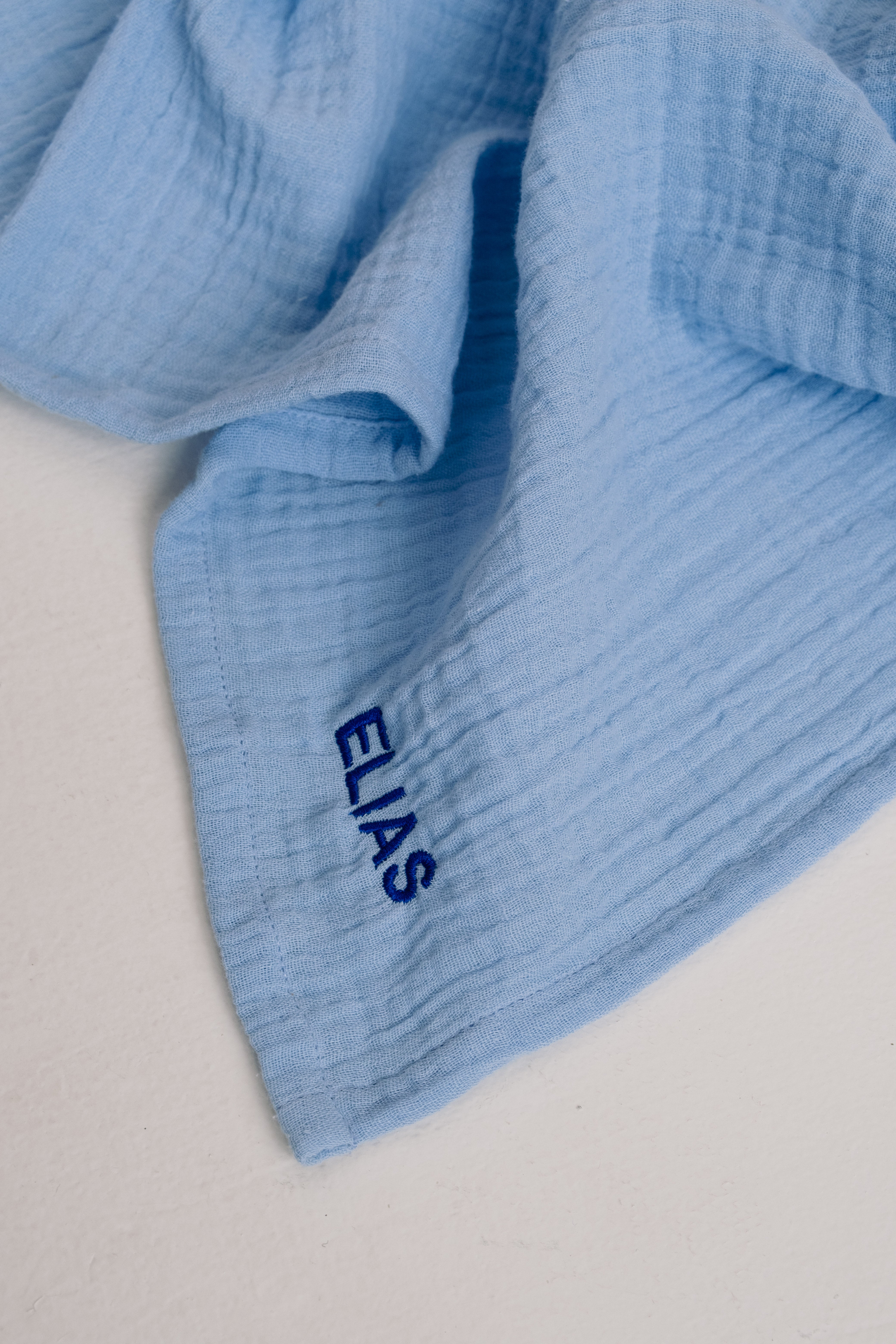 Studio Noos Swaddle Uni Medium Mulltuch Hellblau Baby