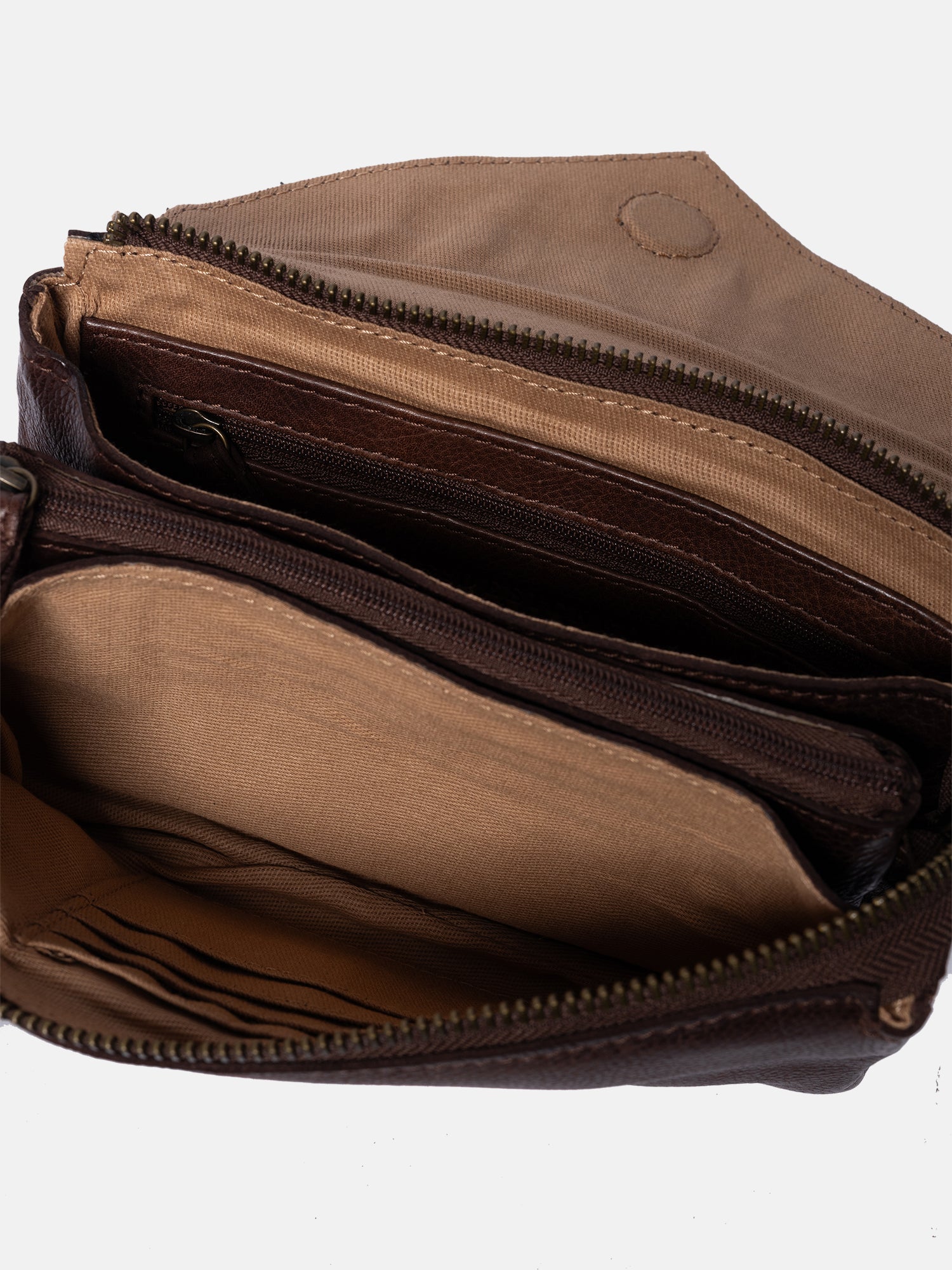 RE:DESIGNED Claire Urban Clutch Woodsmoke Leder