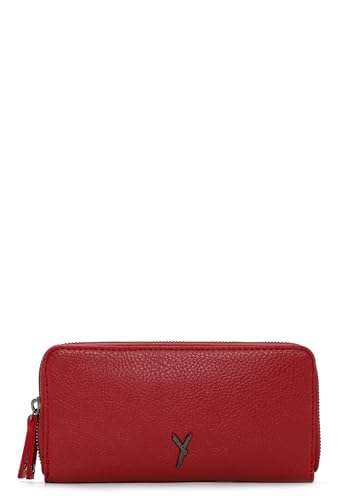 SURI FREY Gitty Zip Around Wallet Geldbörse DarkRed genarbt