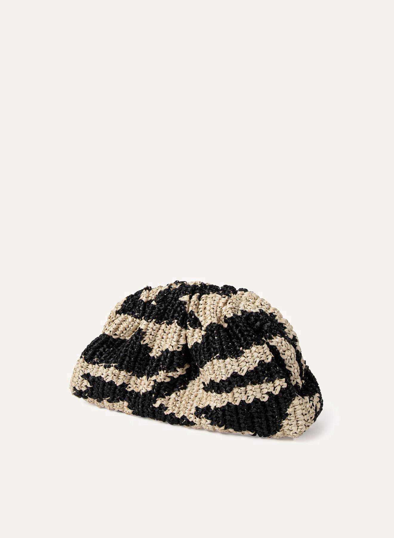 Maria la Rosa Game Bag Crochet Animalier Clutch Leo