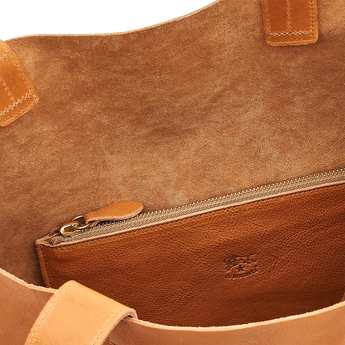 Il Bisonte Talamone Shopper Damen Naturale Vollleder