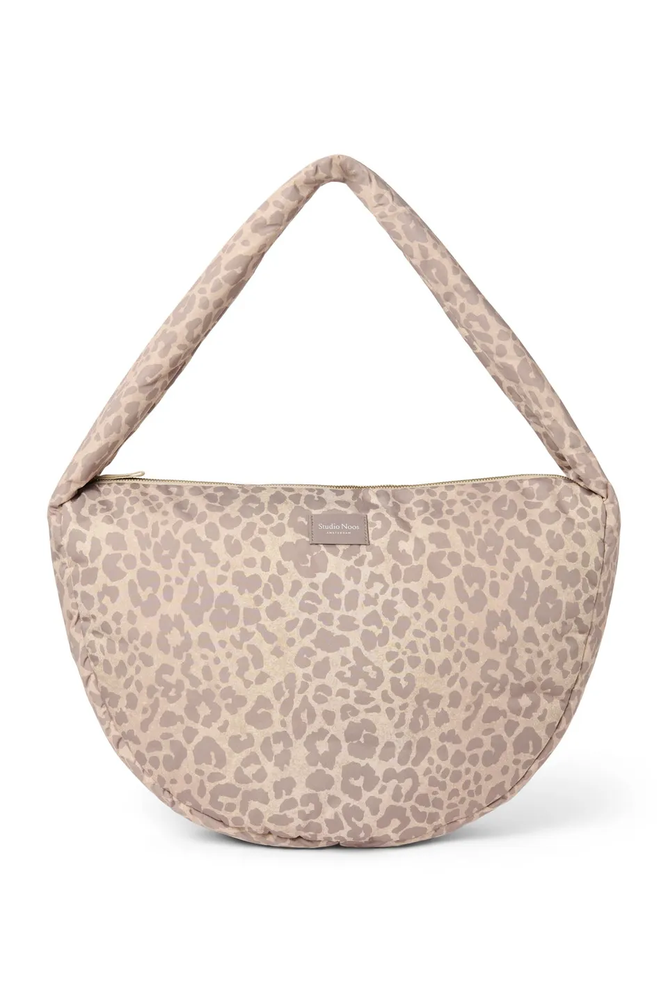 Studio Noos Puffy Cross Body Bag Umhängetasche Beige Leopard