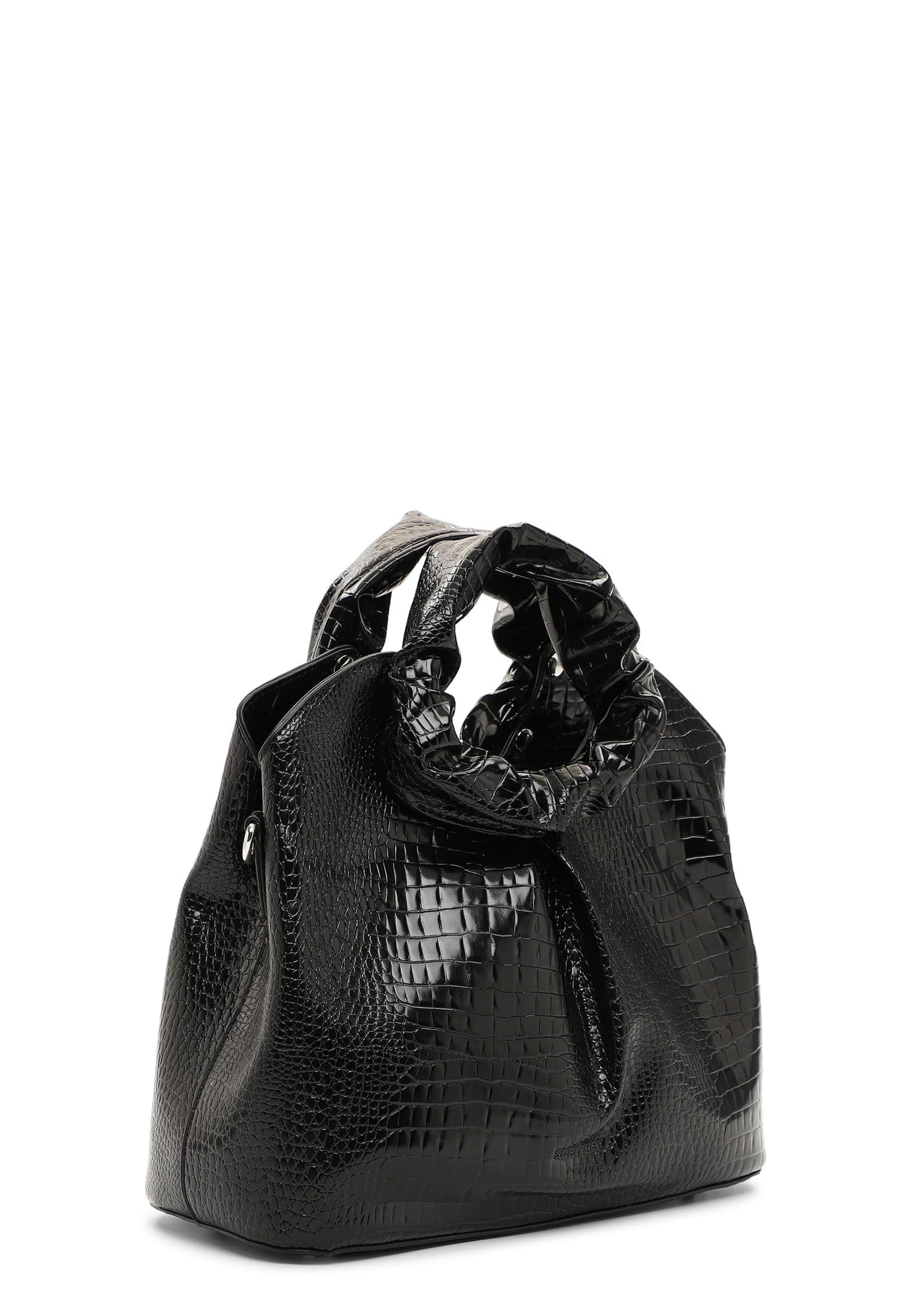 SURI FREY TechBag 16500 Shopper Black-Kroko vegan