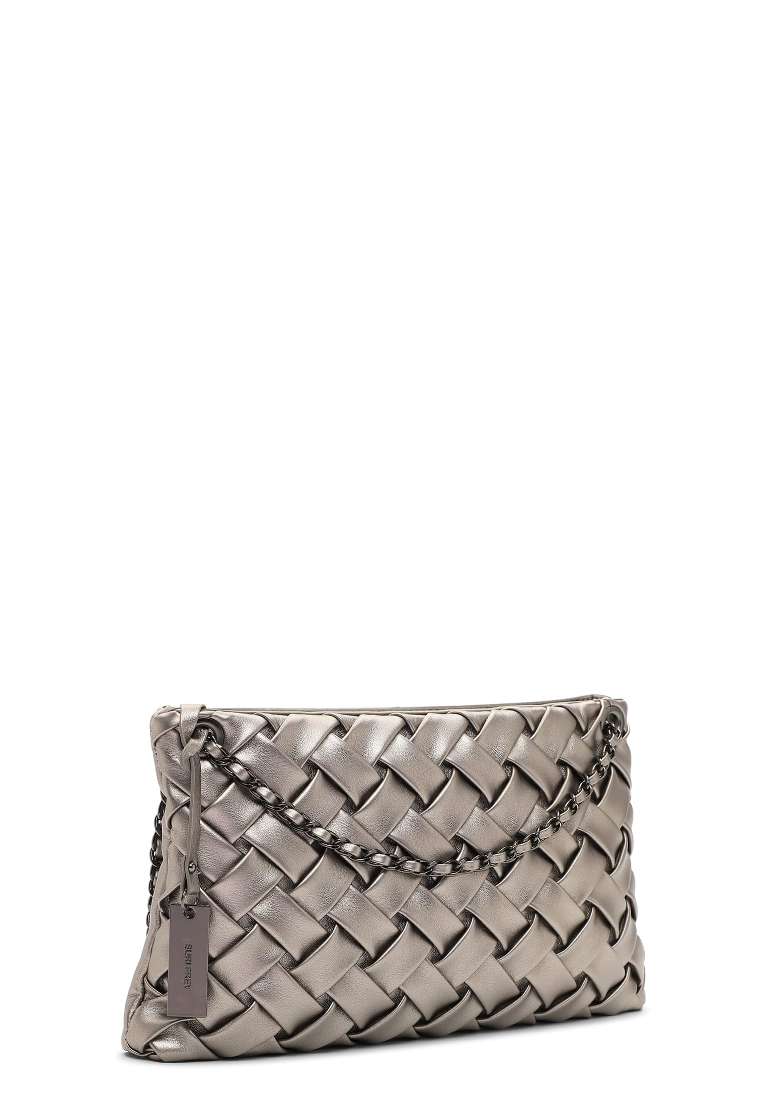 SURI FREY Betty Crossbody Umhängetasche Darksilver Flecht