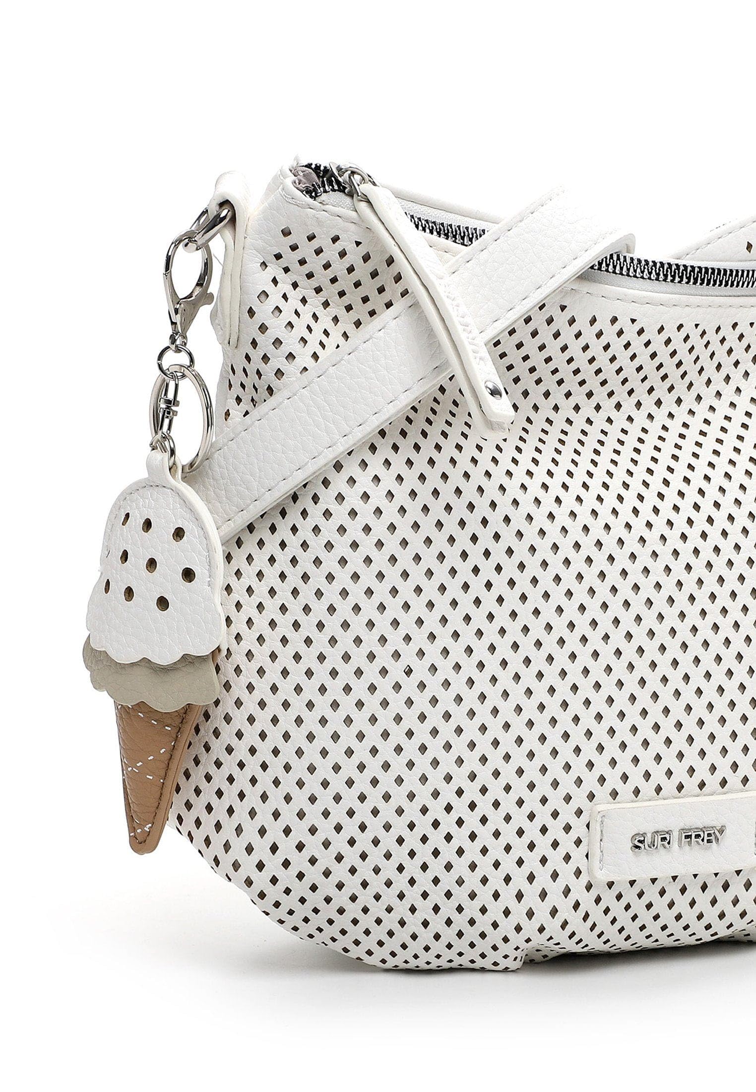 SURI FREY Cilly Crossover Bag Umhängetasche Weiß 2 Fächer