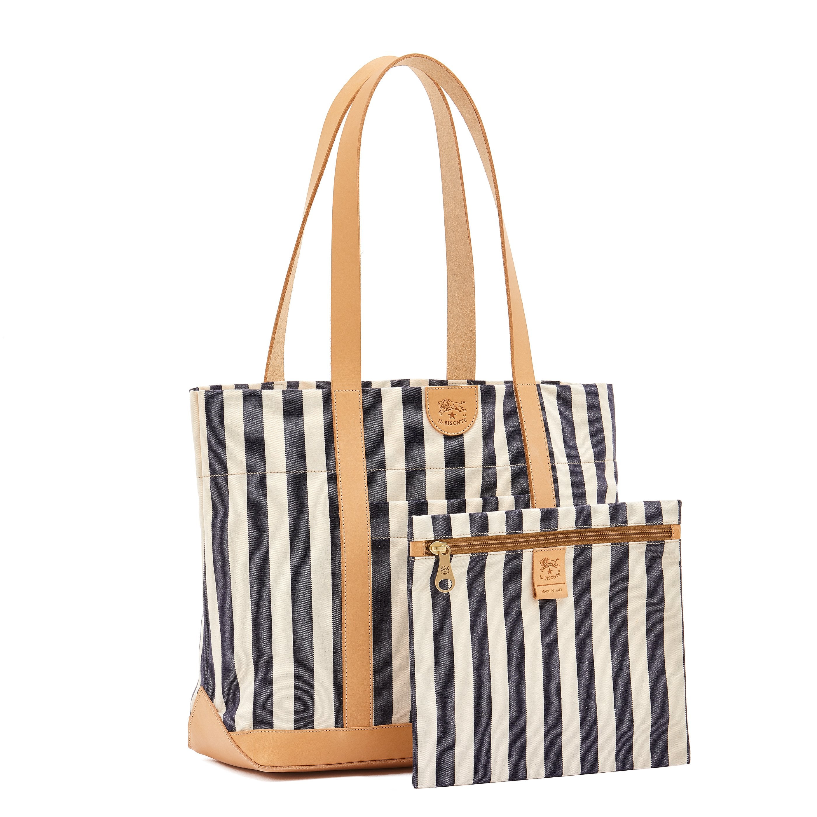 Il Bisonte Schultertasche Multicolor Stoff gestreift