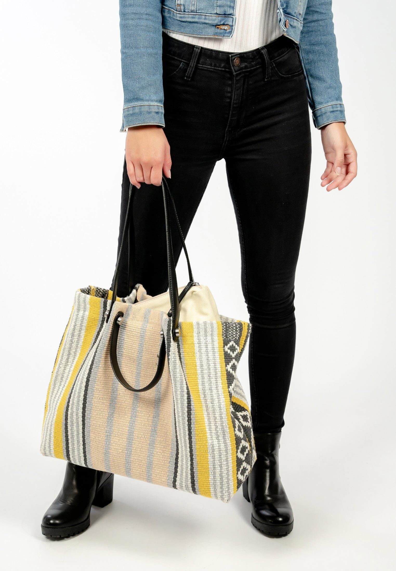 SURI FREY Elly 13790 Shopper Gelb Baumwolle