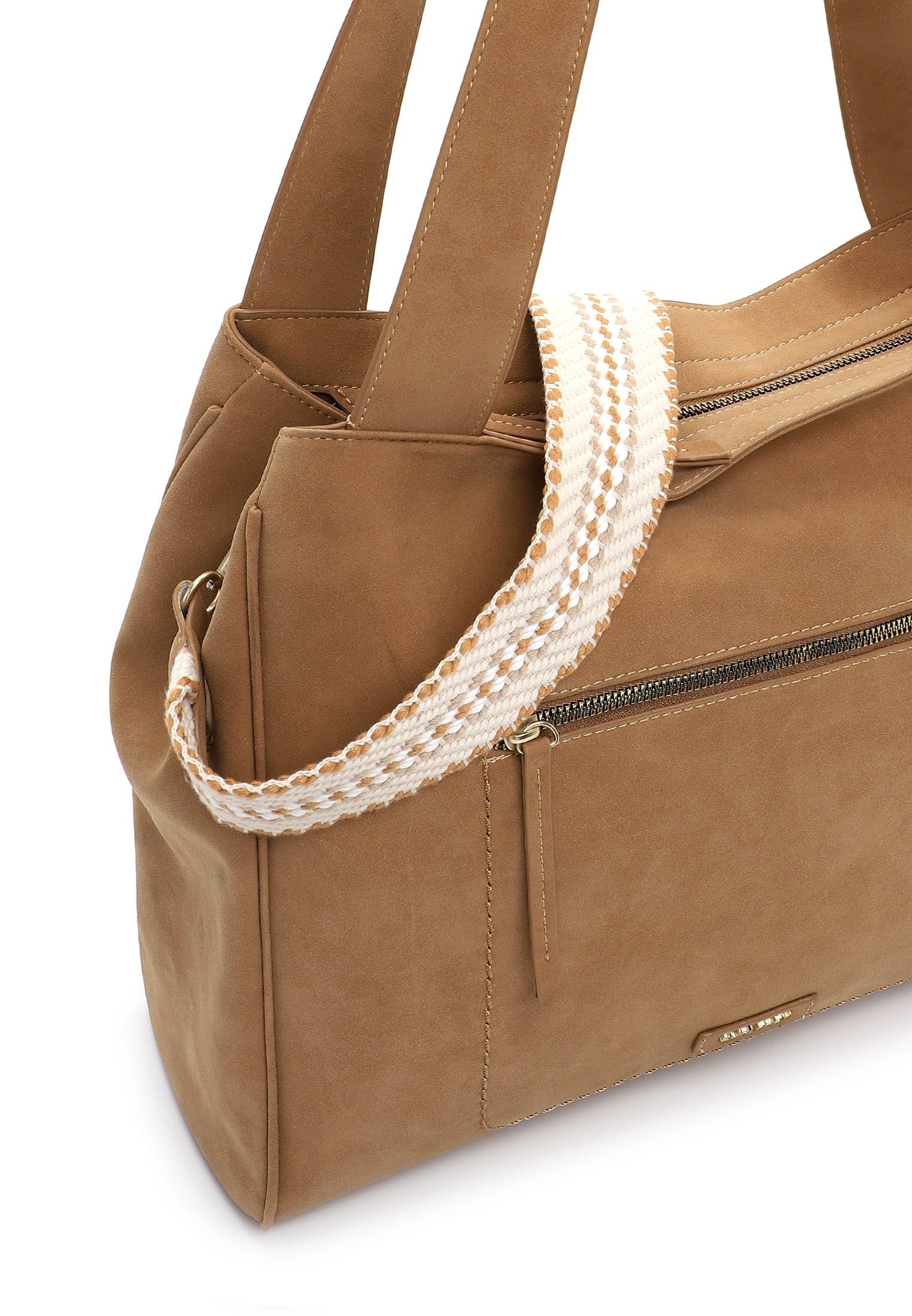 SURI FREY Christy 16974 Shopper Sahara Velour-Optik