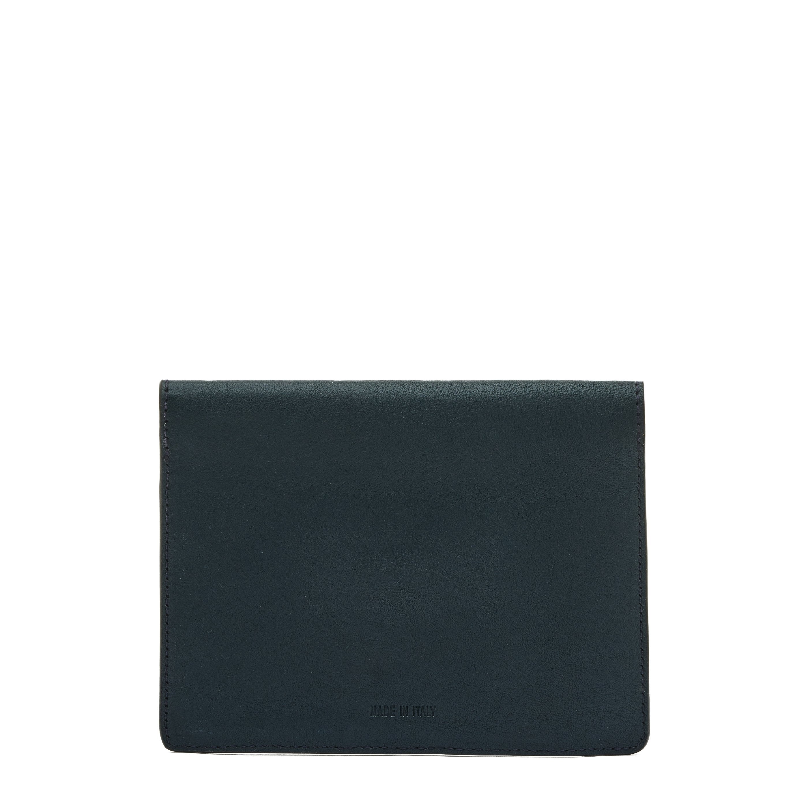 Il Bisonte Linea 1990 Bustina Pochette Nachtblau Vollleder