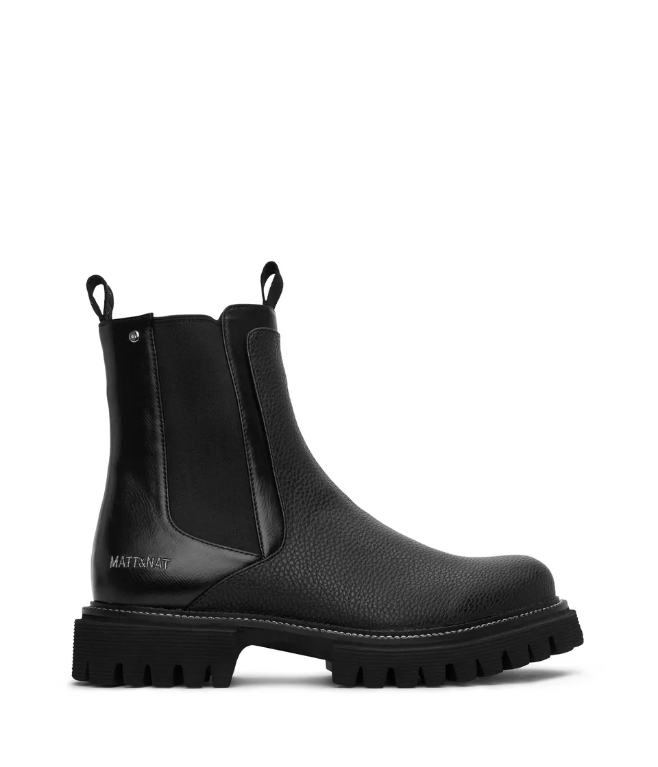 Matt & Nat Zuke Chelsea Boots Damen Schwarz vegan